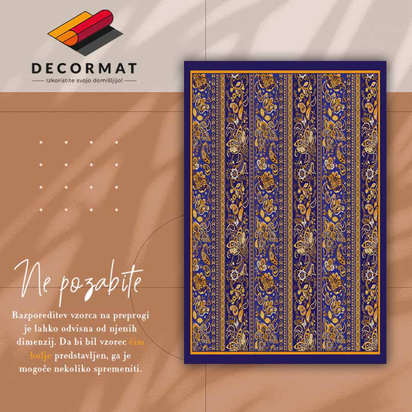 Teppich auf pvc Vintage Paisley