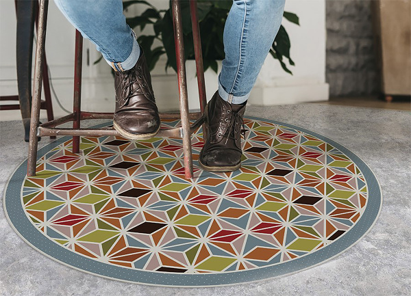 Runde pvc teppich Abstraktes Kaleidoskop