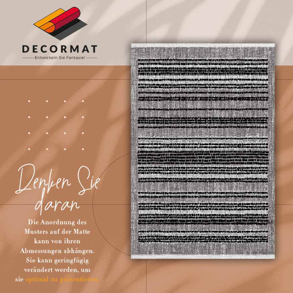 Vinyl teppich Schwarze Streifen