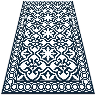 Teppich auf pvc Portugiesische Fliesen