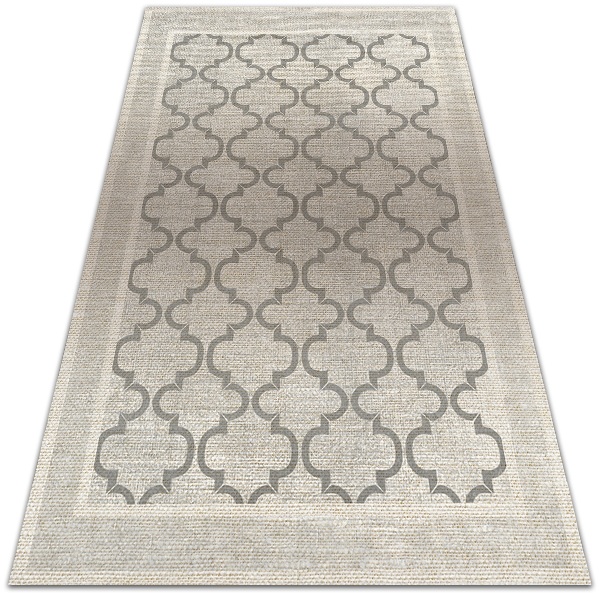 Teppich auf pvc Marokkanisches Design