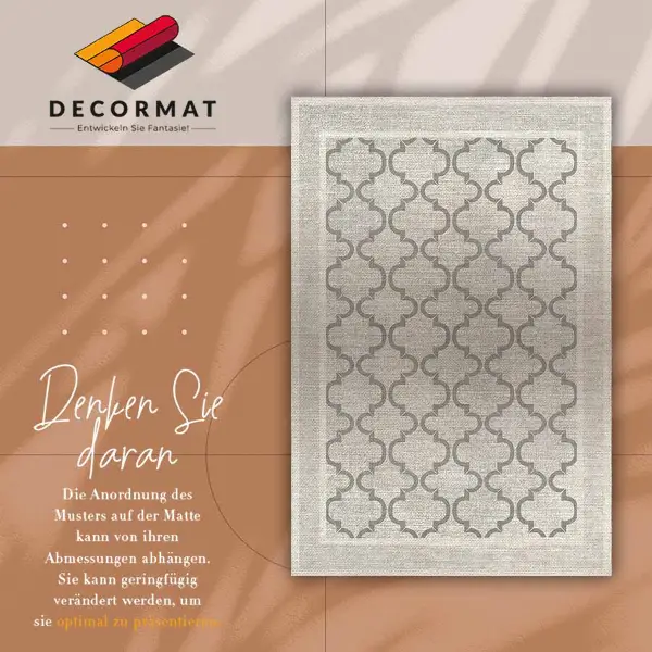 Teppich auf pvc Marokkanisches Design