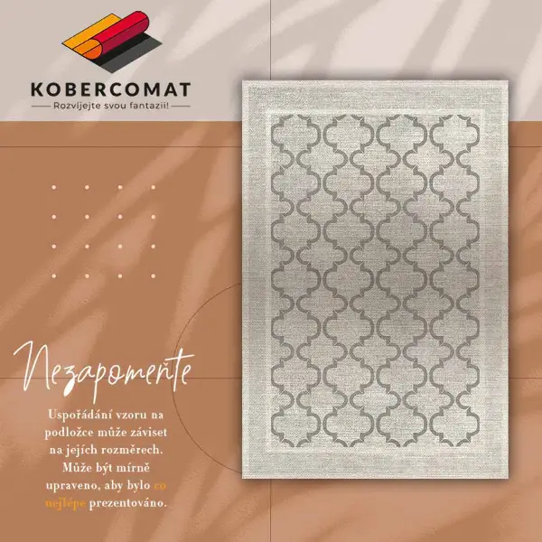 Teppich auf pvc Marokkanisches Design