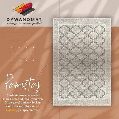 Teppich auf pvc Marokkanisches Design