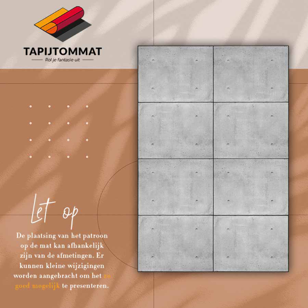 Teppich auf pvc Betonplatten