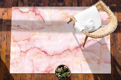 Teppich außenbereich Rosa Marmor