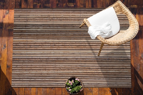 Outdoor teppich Bambusmatte
