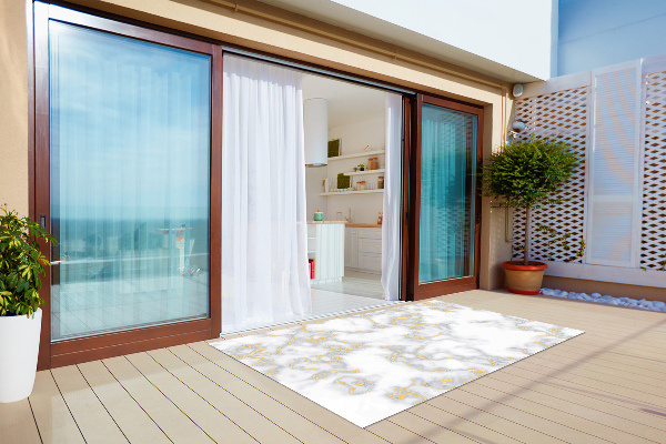 Teppich terrasse Marmor Goldener River
