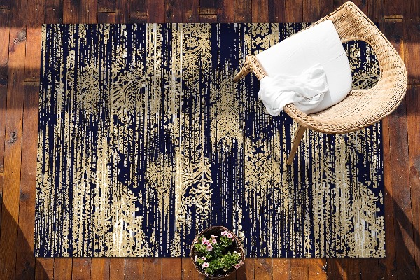 Outdoor teppich Textur eines beschädigten Stoffes