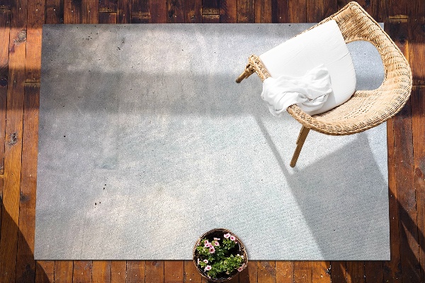 Teppich terrasse Glatter Beton