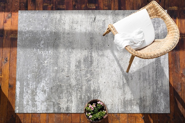 Outdoor teppich Beton begonnen