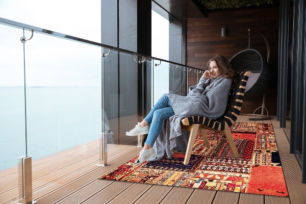Outdoor teppich Patchwork-Abstraktion