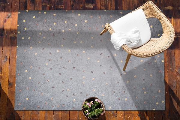 Terrassenteppich Goldene Punkte
