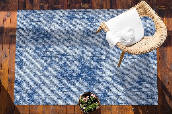 Terrassenteppich Blaue Flecken