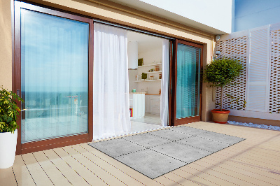 Teppich terrasse Betonplatten