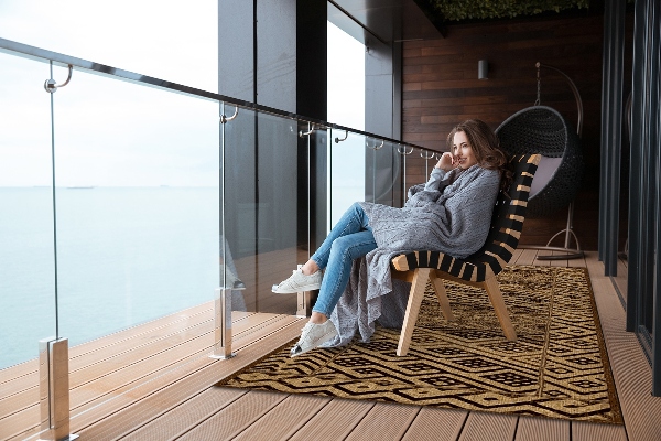 Teppich terrasse Ethnisches Muster
