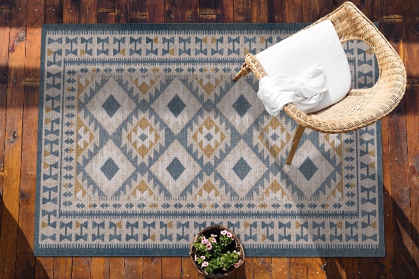 Teppich terrasse Retro-Design