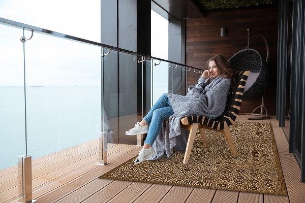 Teppich terrasse Tribal-Muster