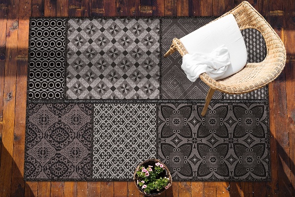 Teppich terrasse Kombination aus verschiedenen Designs