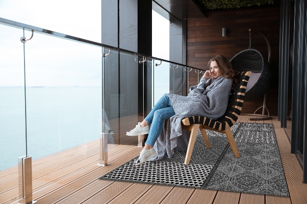 Teppich terrasse Mischung aus verschiedenen Designs