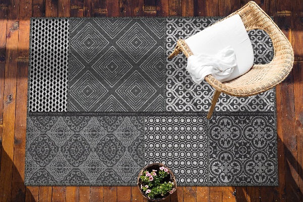 Teppich terrasse Mischung aus verschiedenen Designs