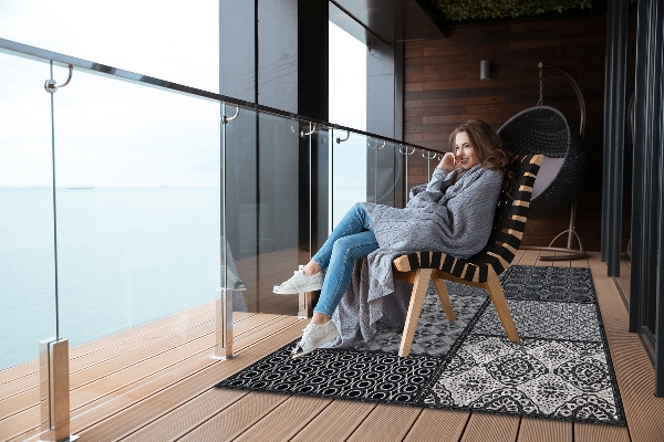 Teppich terrasse Mischung von Designs