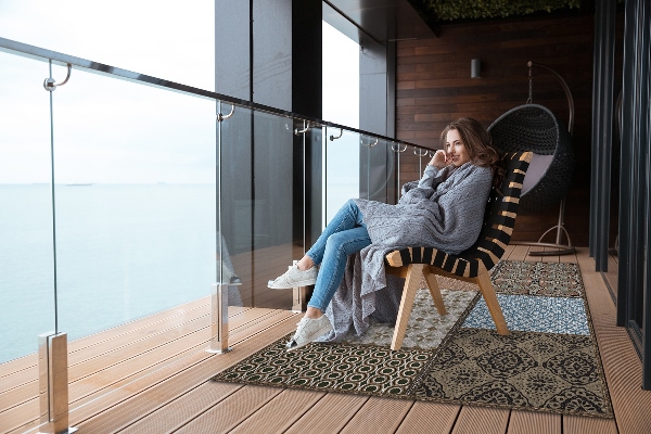 Teppich terrasse Mischung von Designs
