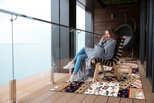 Outdoor teppich Chaotischer Patchwork