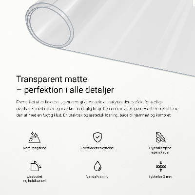 Weiches Glas für den Schreibtisch