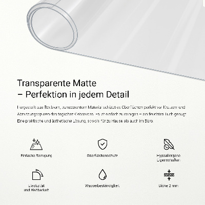 Weiches Glas transparent