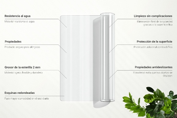 Weiches Glas transparent