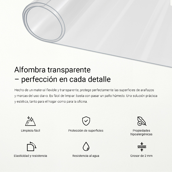 Weiches Glas transparent