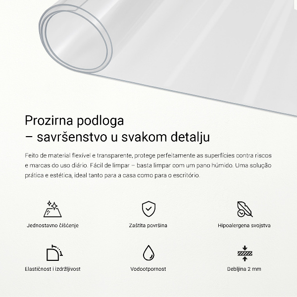 Weiches Glas transparent
