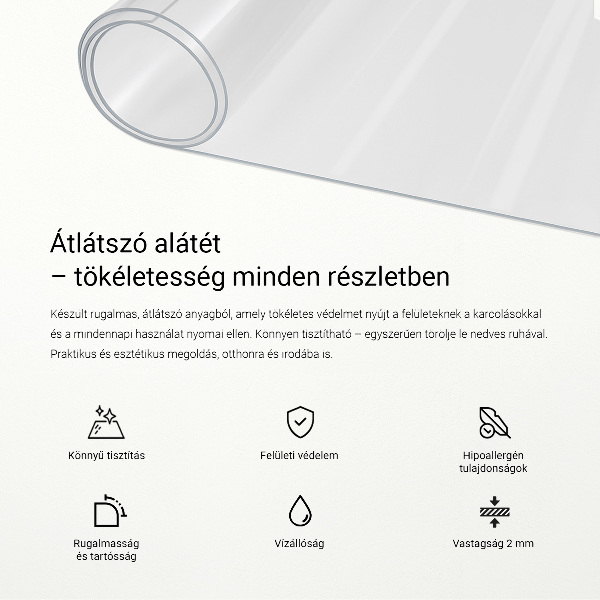 Weiches Glas transparent