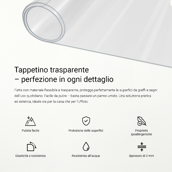 Weiches Glas transparent