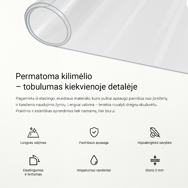 Weiches Glas transparent