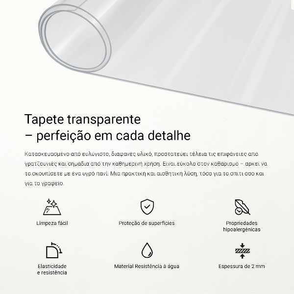 Weiches Glas transparent