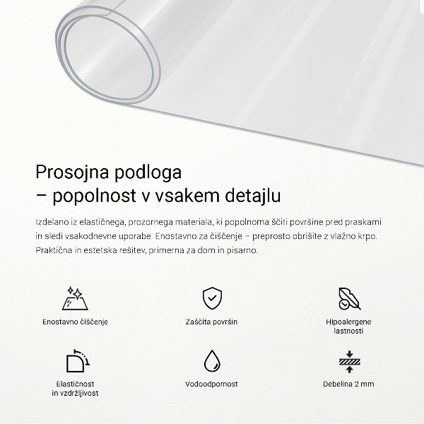 Weiches Glas transparent