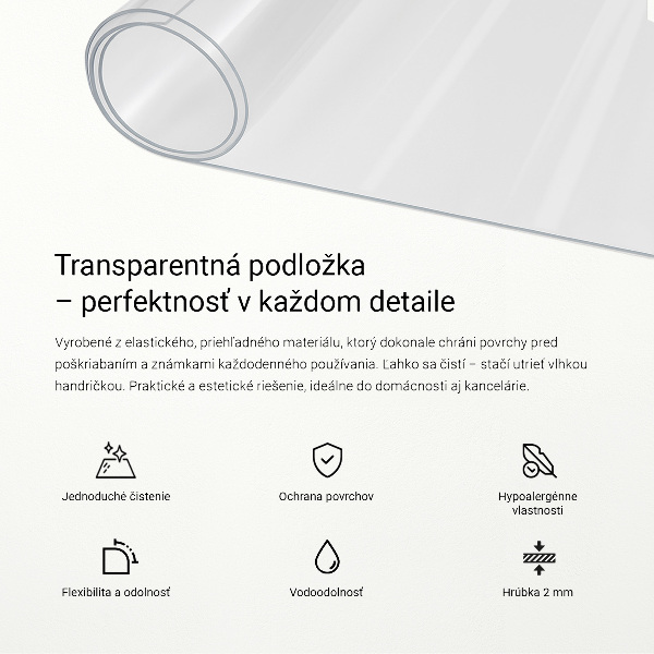 Weiches Glas transparent