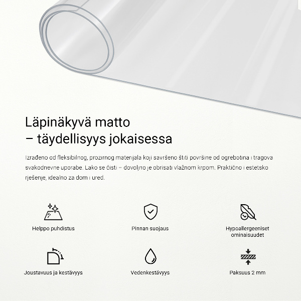 Weiches Glas transparent