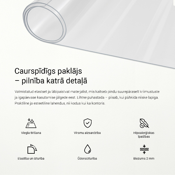 Weiches Glas transparent