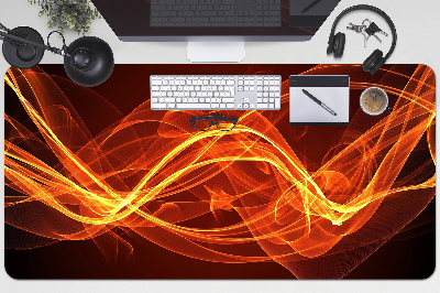 Schreibtischunterlage rote Flamme