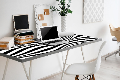 Büro-Schreibtischmatte Schwarze und weiße Wellen