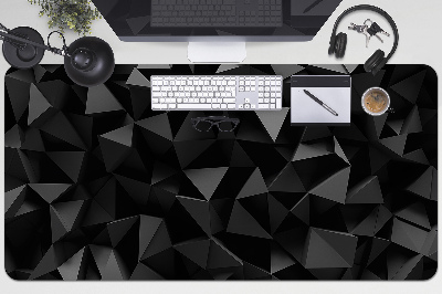 Schreibtisch Unterlegmatte Schwarze Abstraktion.