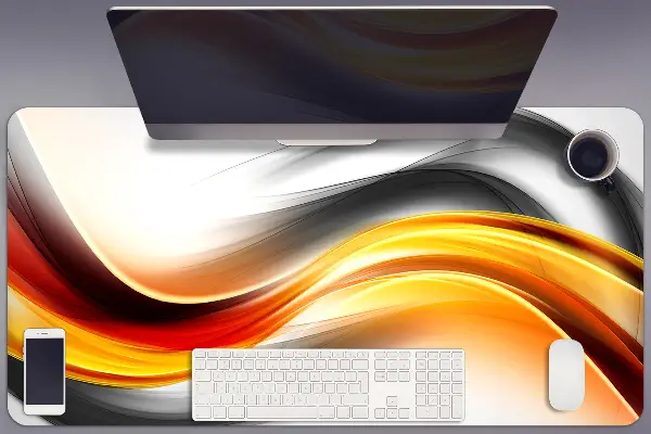 PVC Schreibtischmatte Abstraktion Orangen