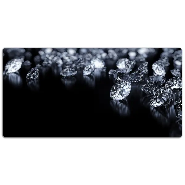 PVC Schreibtischmatte Diamanten
