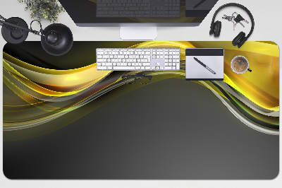Büro-Schreibtischmatte Gelbe Abstraktion.