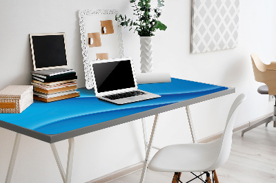 Schreibtisch Unterlegmatte Abstraktionsblau.