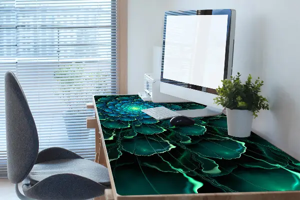 PVC Schreibtischmatte Grüne Blume