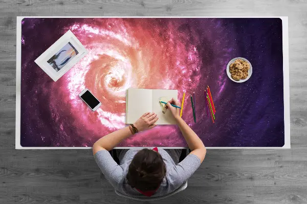 Schreibtisch Unterlegmatte Kosmischer Wirbel